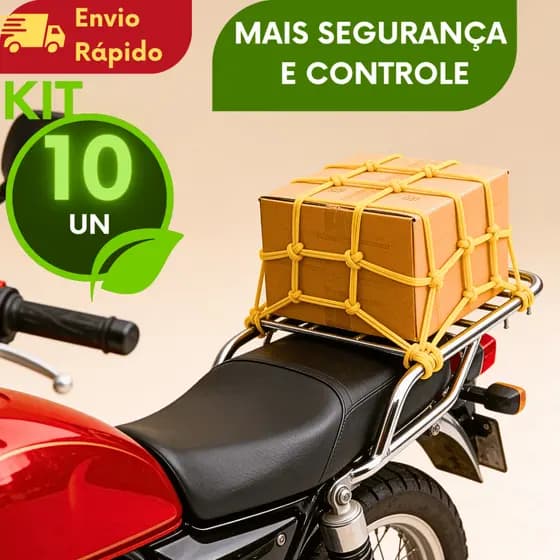 KIT(2/4/6/8/10) Rede Elastica Para Moto Redinha para Moto Rede Para Moto Rede Aranha Bagageiro Capacete Carga Bike 30x30