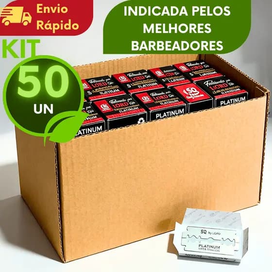 KIT Meia Lâmina Para Barbear LORD Platinum KITs com 120/100/80/60/40/20/10 Meia Lâmina