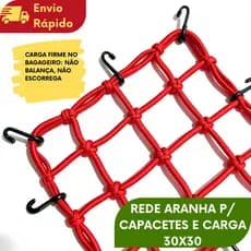 Elástico Rede Aranha 1/2/3/4/5 UNIDADES Para Carga E Capacetes 30x30cm Para Bicicleta e Moto
