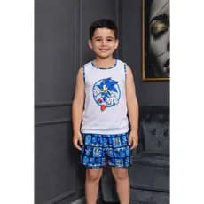 Kit 3 Pijamas Infantis Masculino Menino Regata Tam 2 ao 12