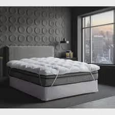 Pillow Top Protetor De Colchão King Branco