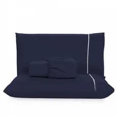 Jogo de Cama Micro Percal Casal 3 Peças Azul