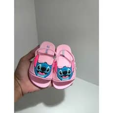 Chinelo Sandália Slide Stitch bebê infantil Confortável com elástico do 18 ao 25