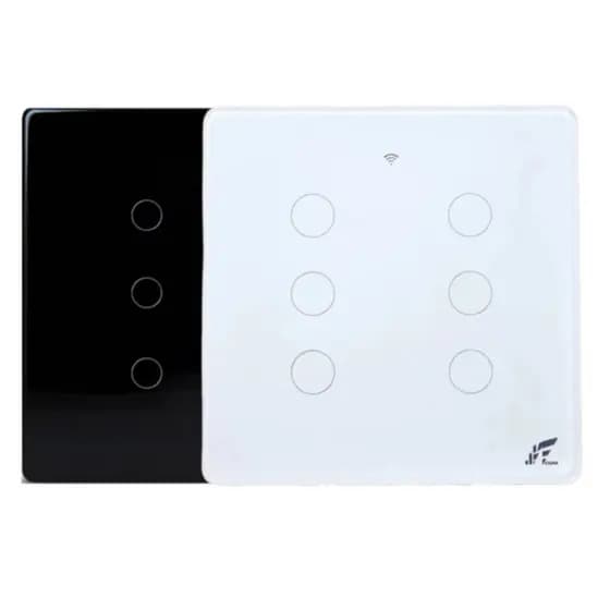 Interruptor Inteligente Smart Touch 6 Botões Tomada Controle por Voz JWCOM