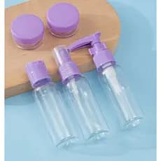Mini Kit de Viagem Frascos Porta Shampoo Creme Cosméticos 8 Peças