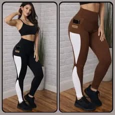 Calça Legging feminina Fitness 100% Zero Transparência } Empina Bumbum Com Alta Compressão Roupas de Academia Fit