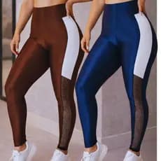 Calça Legging Feminina Fitness 100% Zero Transparência Premium de Cintura Alta  Academia Feminina  e  Alta Compressão