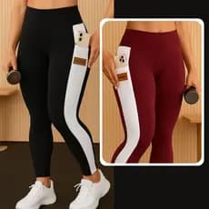 Calças Legging 100 % Zero Transparência Fitness de Academia } Feminina Empina Bumbum Poliamida Slim Fit Alta Comprenssão