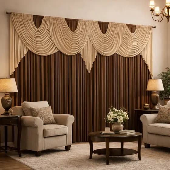 Cortina Lívia para Igrejas e Festas 10,00 x 3,00 Evangélica - Cortina para Eventos - Decoração Festas