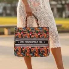 Bolsa Grande Sacola Praia ou Clube Verão Viagem Unissex