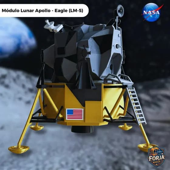 Réplica do Módulo Lunar Apollo - Eagle (LM-5) - 25cm