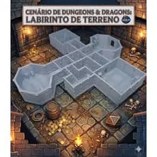 Cenário Masmorra Labirinto para RPG - Dungeons and Dragons