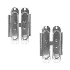Kit 2 Fecho de Janela de Correr Trinco Para Janela Veneziana com Suporte Para Cadeado