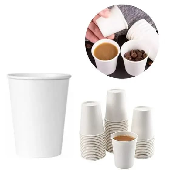 Copo de Papel Ecológico Impermeável 240ml  Café Chá Expresso 25 Unidades