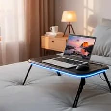 Mesa para Notebook Oberon OR-SP245 com Cooler Regulagem de Altura Dobrável Ajustável Ventilada Ideal Estudo Trabalho