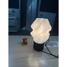Abajur Luminária Decorativa LED Luz Branca 7 Cores ou Brilha no Escuro Verde ou Azul