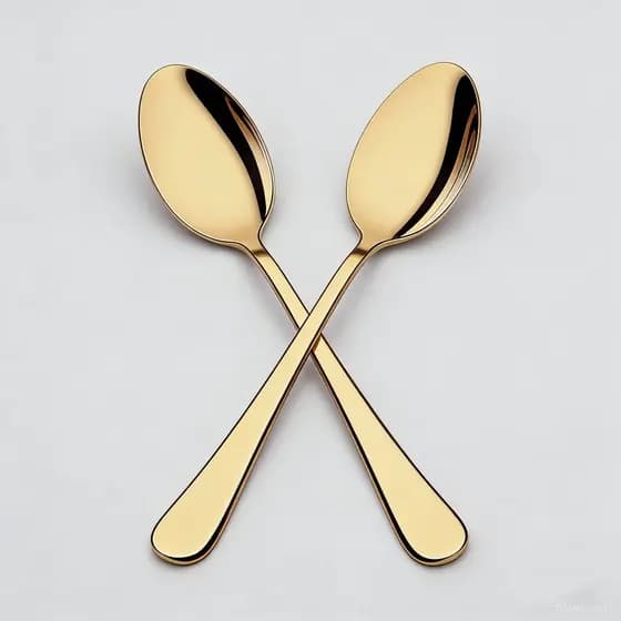 6/12/18 Pcs Colher De Ouro,Ideal Para FamíLias,Restaurantes,Casamentos, Jantares E Presentes.