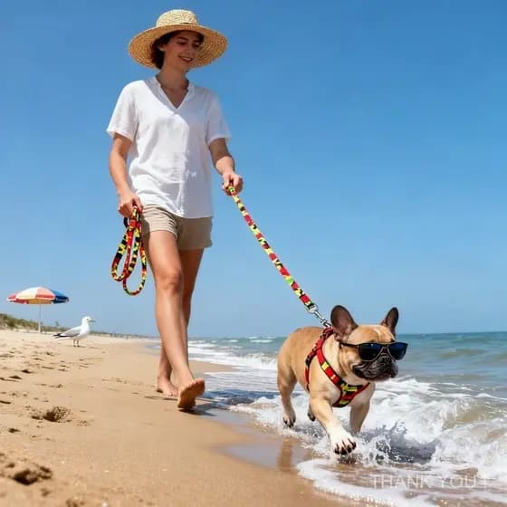 3 Kit Coleira Para Animal Resistente À Tração Comprimento Ajustável Grip Confortável Leve E Duradouro