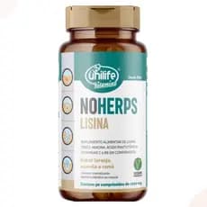 Noherps Lisina 90 Capsulas Laranja Suplemento Alimentar Vitaminico 1000mg Zinco B3 B5 B6 Unilife