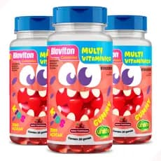 Kit 3 Gummy Kids Multivitaminico Bioviton Sem Açucar 30 Gomas - Unilife