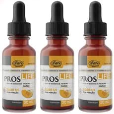 Kit 3 Proslife Gotas Oleo De Semente De Abobora 30ml - Unilife