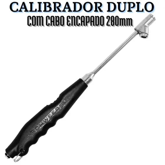 Calibrador De Pressão De Pneus Cabo Emborrachado 10-160