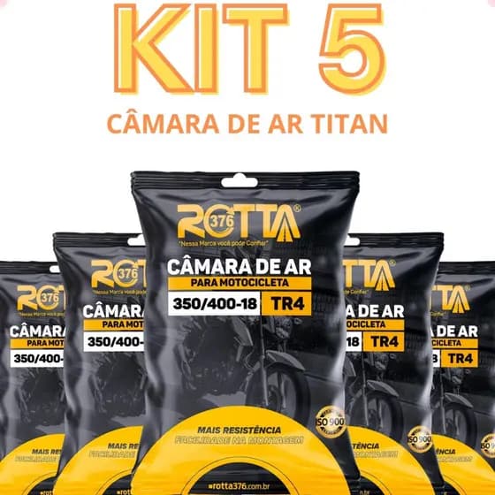 Kit 5 Camara De Ar Traseira 300 Aro 18 Titan Rottta376