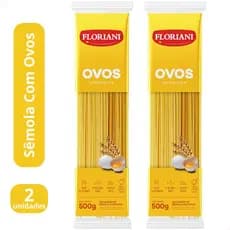 KIT 2 - MACARRÃO FLORIANI SEMOLA OVOS ESPAGUETE 500g 0104083003