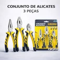 Kit 3 Alicates 6” Aço Forjado Corte Universal e Bico Profissional