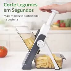 Cortador de Legumes 5 em 1 Multifuncional Mandoline Fatiador Profissional Batata Palito Julienne Ralador Cozinha
