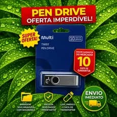 Pendrive USB 2.0 64GB/32GB/16GB/8GB – Twist MultiLaser | Pen Drive de Alta Velocidade