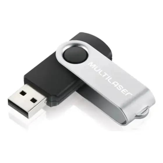Pendrive USB 2.0 64GB – Twist MultiLaser | Pen Drive de Alta Velocidade