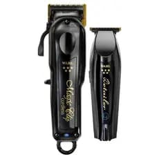 Combo Máquina de Cortar Cabelo e Acabamento Barber Wahl Sem Fio Bivolt