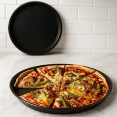 Forma de Pizza 31cm Antiaderente Redonda Aço Carbono – Kit 1 ou 2 Unidades