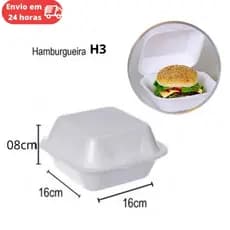 Embalagem para hambúrguer, mini bolo, bento cake , porções 100 un