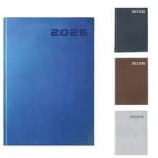 💼 Agenda 2026 Executiva Capa Couro Ecológico Brochura Acabamento Brilhante 11x15cm