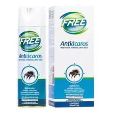 Spray Antiácaros Jato Seco Free Inset 300ml - Mata Ácaros de Colchão e Sofá