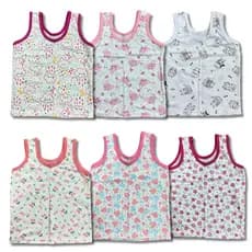 Camisetas Regatas Bebê Feminina Kit 6 Peças Blusa Verão Infantil Menina Roupa Calor Tam 1 2 3 Anos