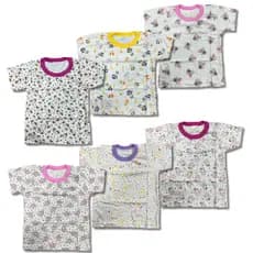 Camisetas Manga Curta Bebê Feminina Kit 3 Peças Blusa Verão Infantil Menina Roupa Calor Tam 1 2 3