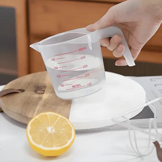 Jarra Medidora De Plástico Copo Medidor De Cozinha Copos De Medida Dosador Receitas Utensílios