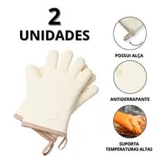 Luva Termica Para Forno Par De Luvas De Silicone Cozinha