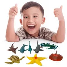 Brinquedo Infantil Animais Brinquedos Para Menino Infantil Kit Animal Marinho Interativo Crianças