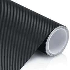2m X 60cm Vinil Adesivo Envelopamento Fibra Carbono Preto