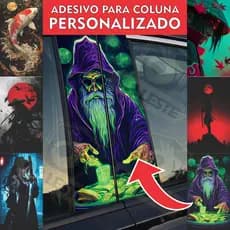Adesivo Envelopamento Coluna Porta Carro Personalizada Diversos Modelos Coringa Hanya Carpa Oriental IMP
