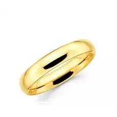 Aliança 4mm de Casamento noivado banhado Ouro 24k Tradicional Original 1 unidade