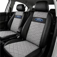 Capa 100% Couro 3d Banco Carro Ford Fiesta Ecosport Focus Del Rey Belina Ford Ka