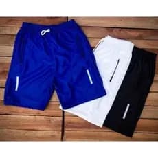 Kit 3 Bermuda Short Dry Fit Slim Fit Casual Adulto Básico Lisa Academia Treino
