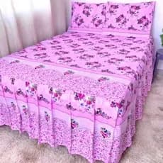 COLCHA CASAL  BOX 3 PEÇAS ESTAMPADA (ESTAMPAS VARIADAS)