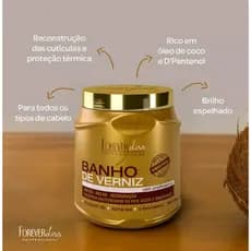 Forever Liss Banho De Verniz Brilho Máscara Hidratante 1kg