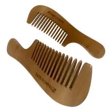 Pente De Madeira Wood Line Premium Dentes Largos Marco Boni 1204